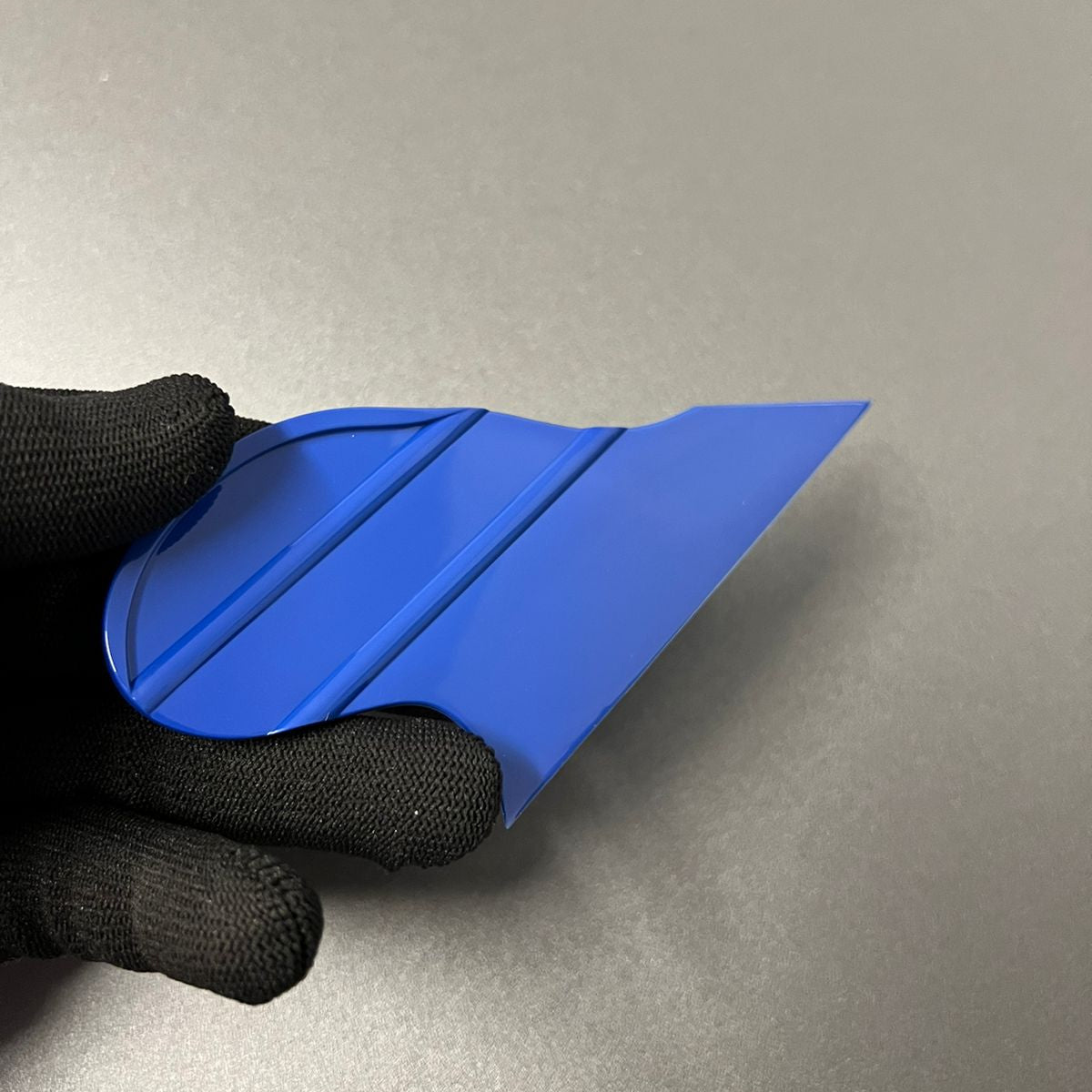 Espátula de Canto Flexível Azul 70A para Window Film e PPF – Uso Profissional