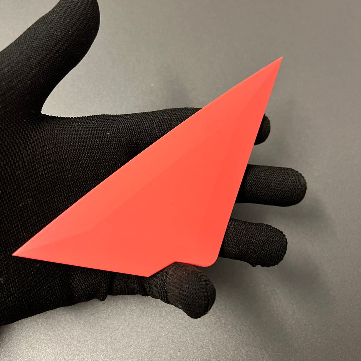 Espátula Triangular Média Laranja 80A para Window Film e PPF – Uso Profissional