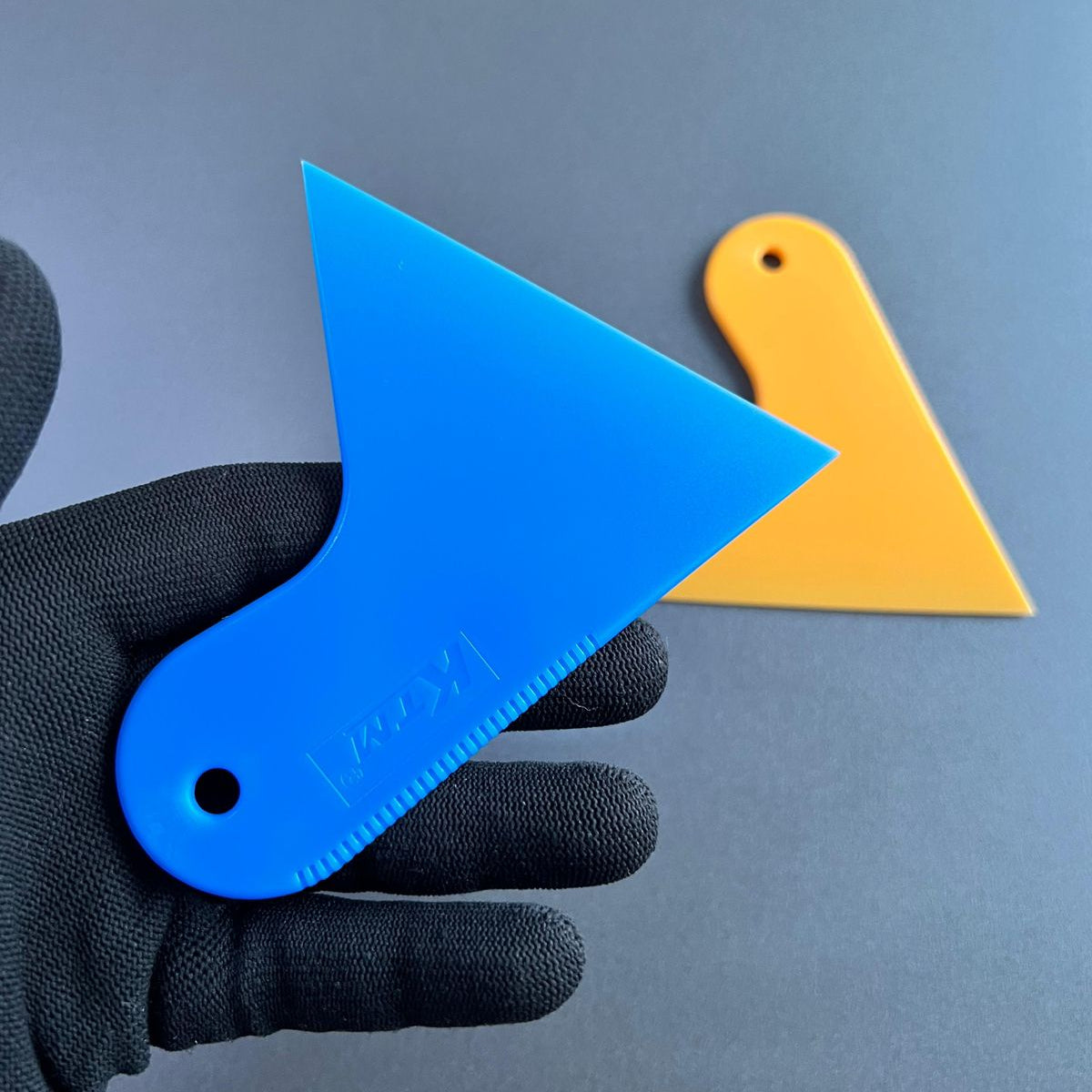 Rodo Espátula Triangular KTM para Window Film e Vinil – Azul