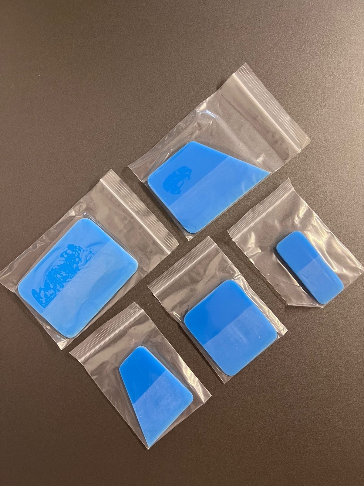 Kit 5 BORRACHAS para Instalação de PPF (opção Azul ou Rosa)