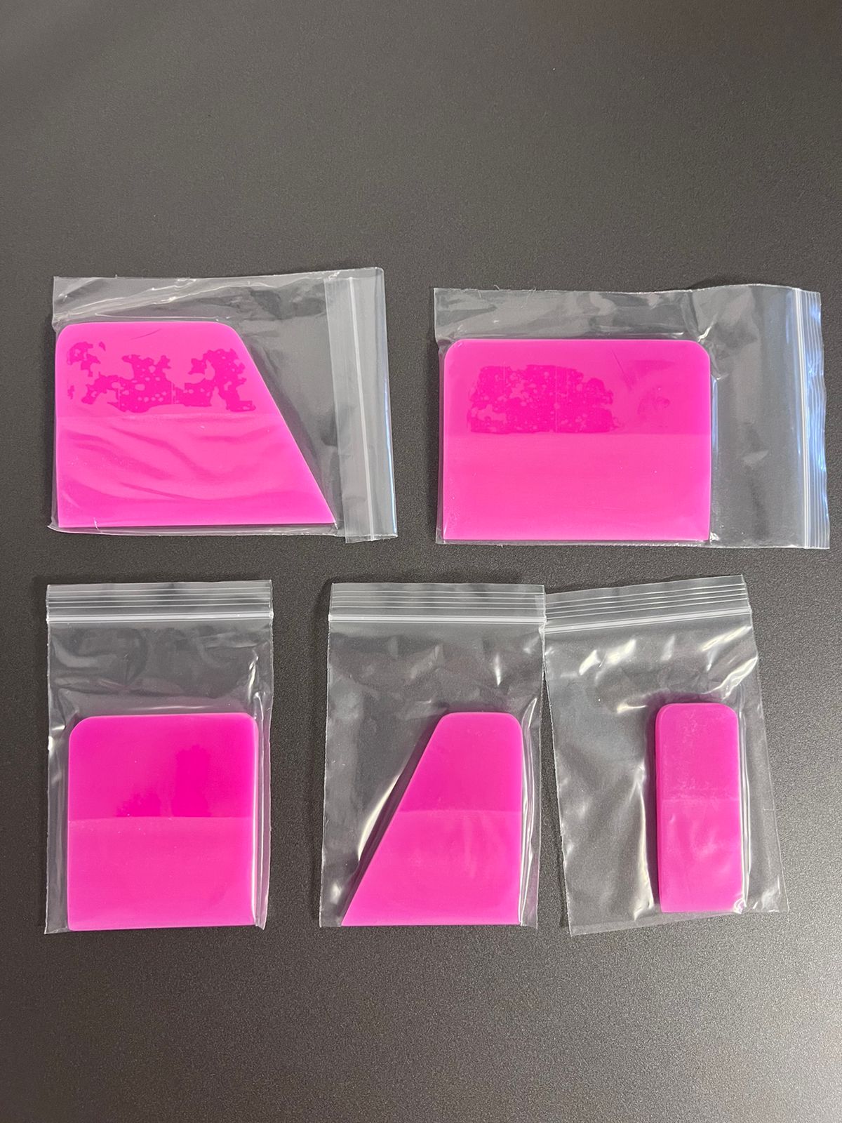 Kit 5 BORRACHAS para Instalação de PPF (opção Azul ou Rosa)
