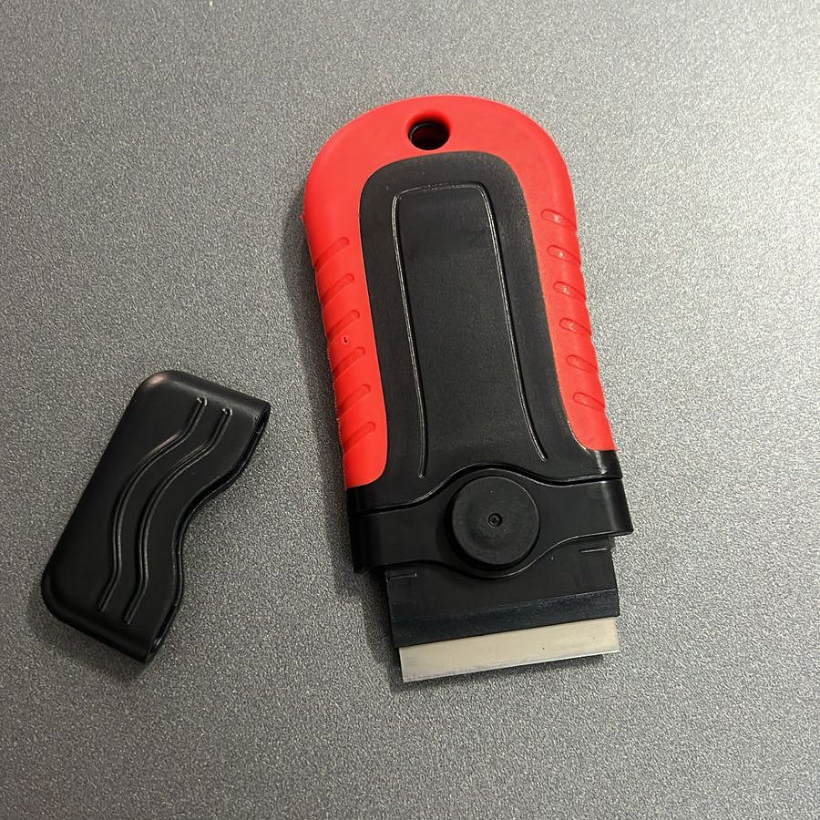 Raspador Ratinho p/ Remoção de Insufilm trava giratoria c/ reservatorio de lâminas