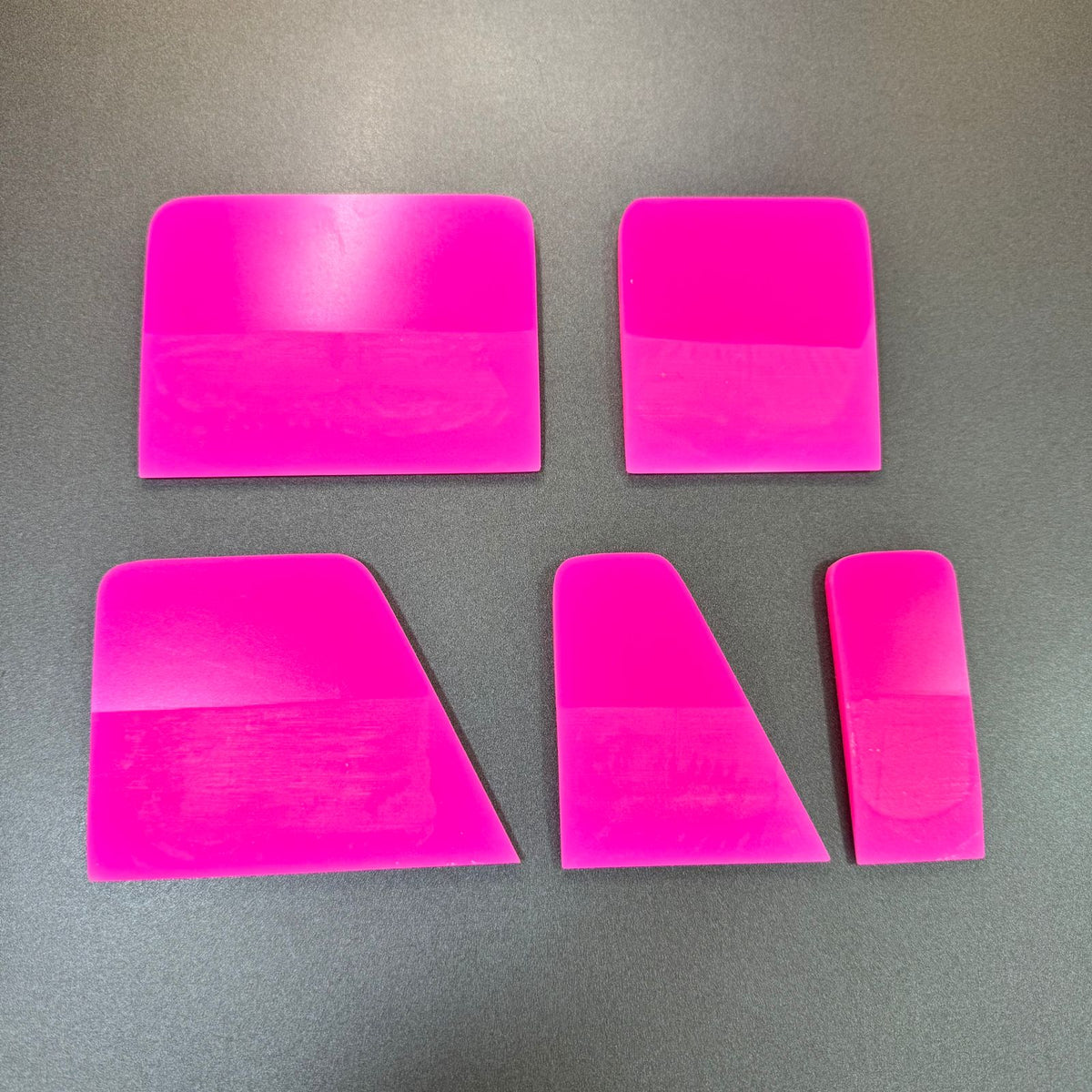 Kit com 5 Borrachas Rosa para Aplicação de PPF | Cinco Formatos Profissionais