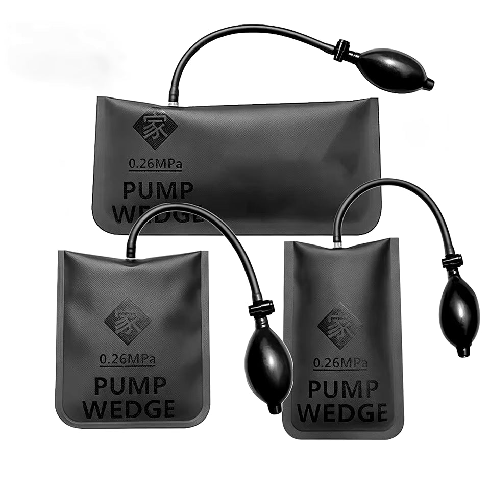Kit com 3 Cunhas de Ar Ajustáveis para Instalação de Portas e Janelas | Ferramentas de Posicionamento com Airbag