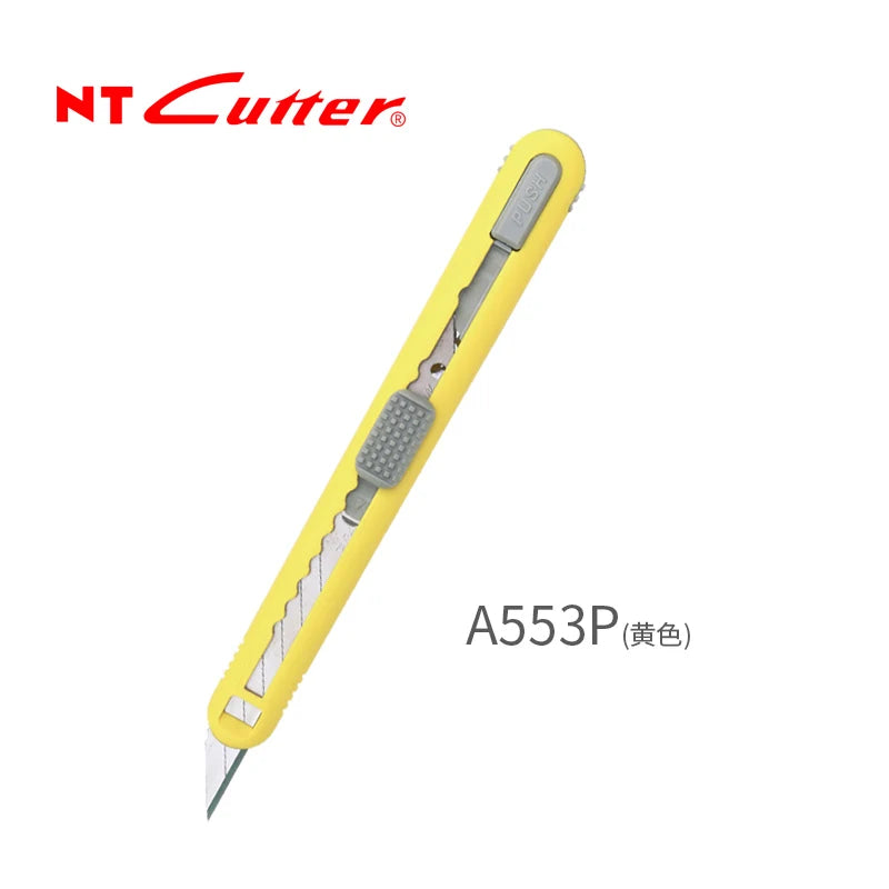 Estilete NT Cutter Japonês 9mm — Modelo A-551P Cinza ou A-553P Amarelo