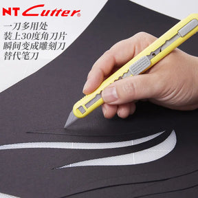 Estilete NT Cutter Japonês 9mm — Modelo A-551P Cinza ou A-553P Amarelo