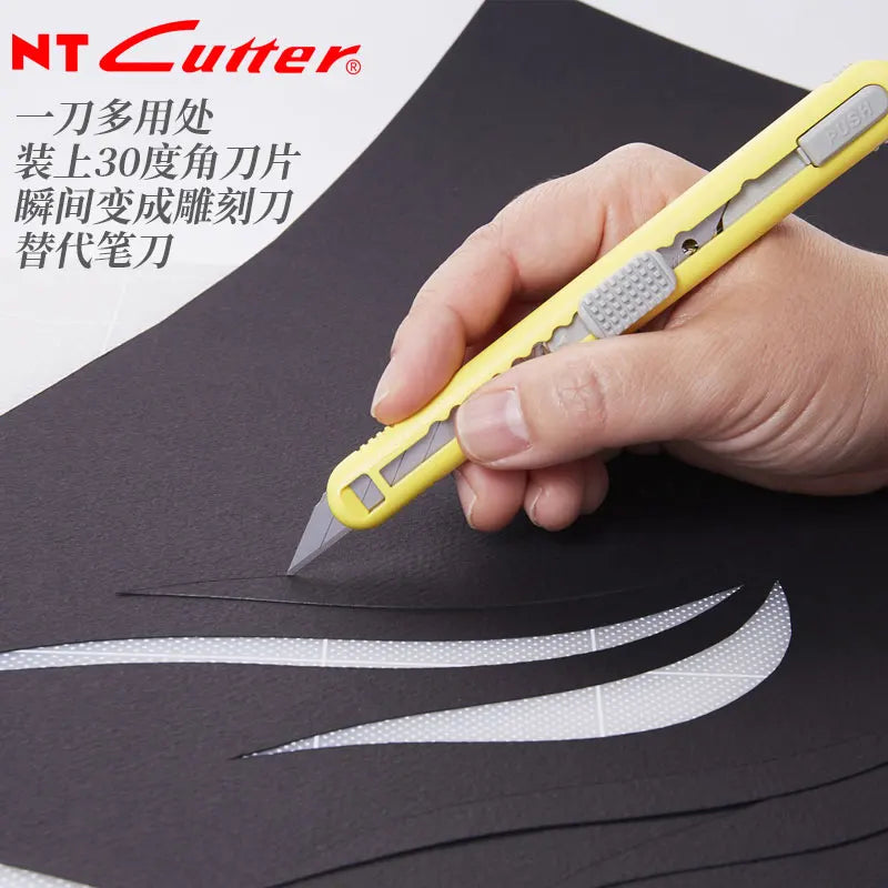 Estilete NT Cutter Japonês 9mm — Modelo A-551P Cinza ou A-553P Amarelo