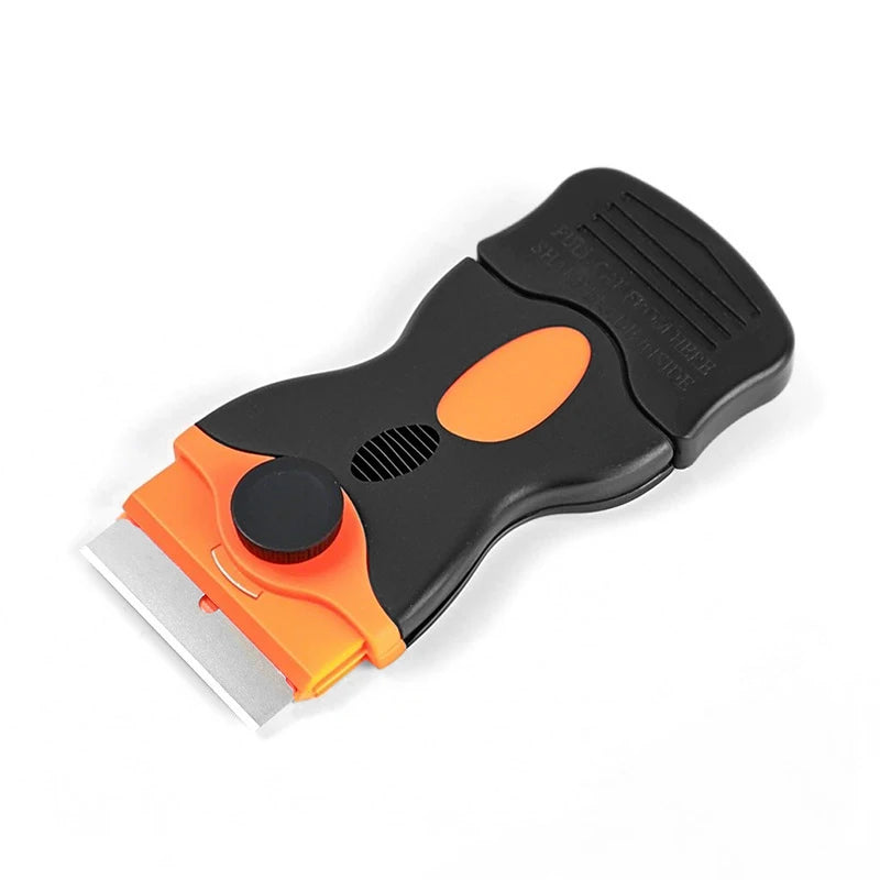 Raspador Ratinho Laranja com Capa de Proteção — 1 Lâmina ou Cx de Lâminas