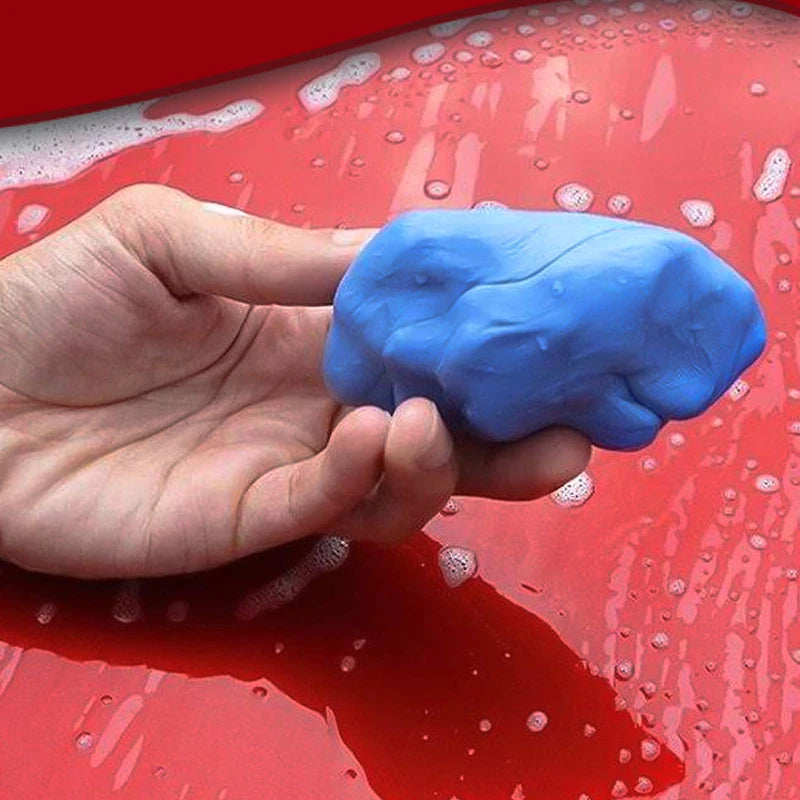 Massa de Argila (Clay Bar) 100g para Descontaminação de Pintura — Branco ou Azul
