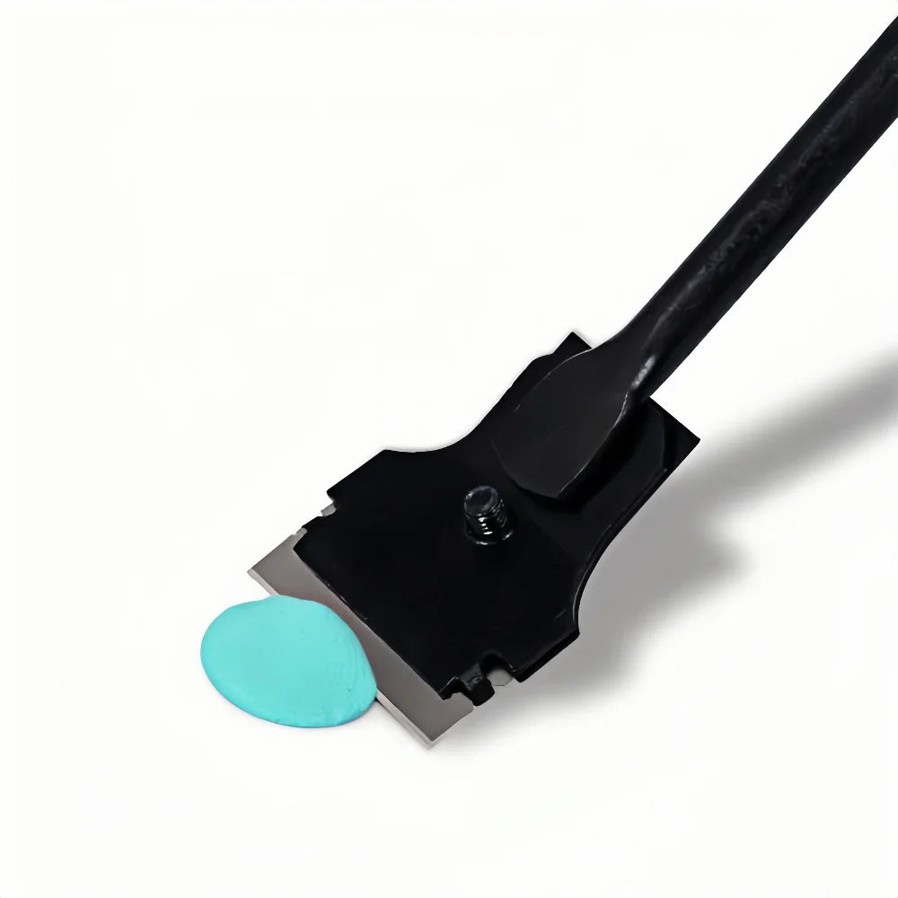 Raspador Lâmina Cabo Longo 30cm Metal + Kits De Lâminas