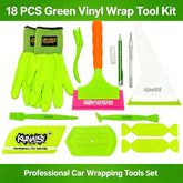 Kit Completo Kunaisi 18 Peças — Rodos, Luvas, Estilete e Acessórios para PPF e Window Film