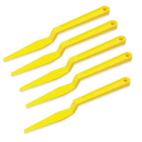 Kit Espátula Afastador de Pestanas e Canaletas Amarela — 3 ou 5 Peças