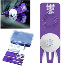 Cortador Guia Multifuncional com Lâmina Segura — Roxo ou Azul | Kit com 10 Lâminas de Reposição