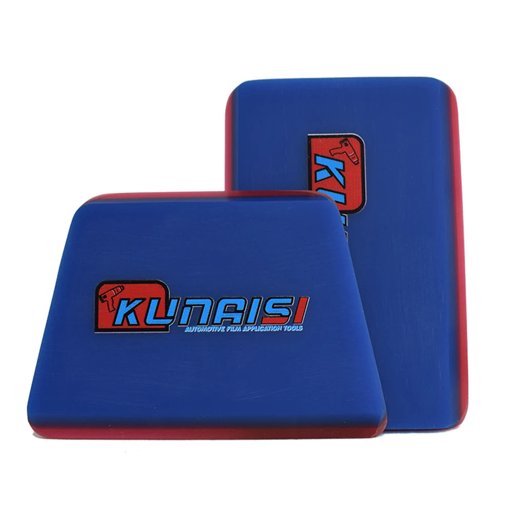 Borracha Dupla Camada Kunaisi 10x7cm — Tendão Bovino TPU | Vermelha 75° ou Azul 70°