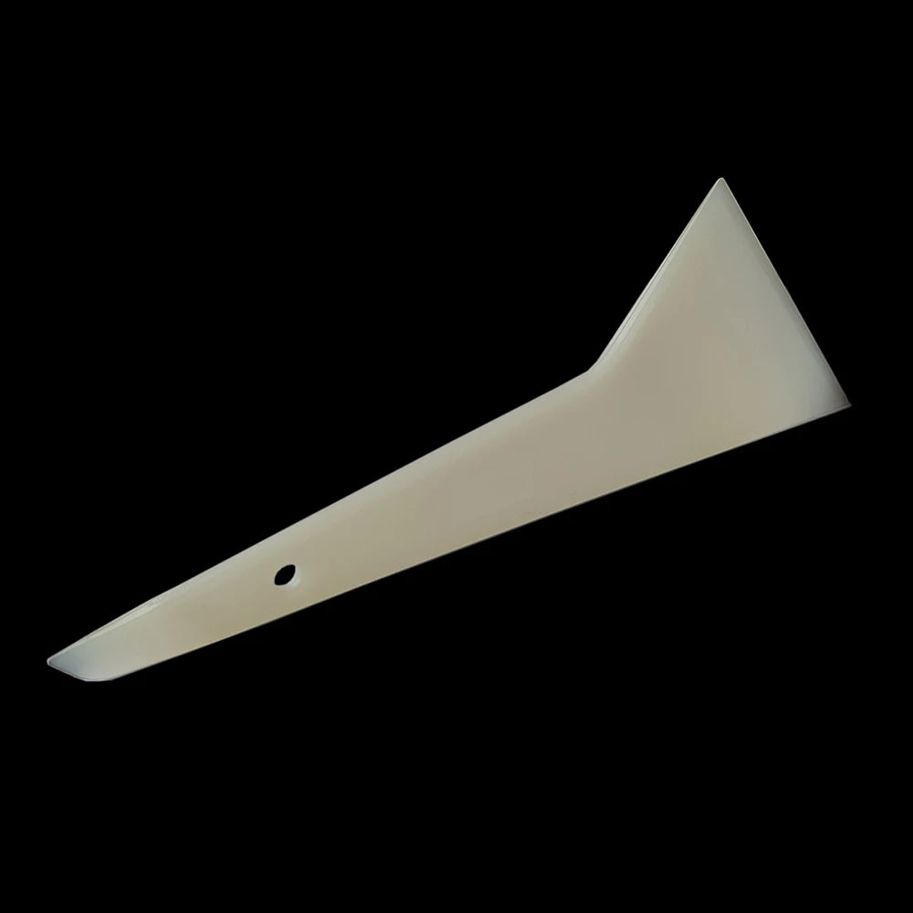 Espátula Batedor Cabo Longo Branca — 30x12,5cm ou 26x11cm | Kit com 2 Tamanhos