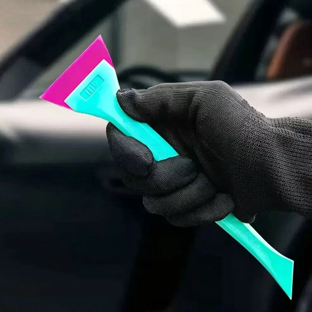 Mini Rodinho Qili Tools 2 Em 1 Rodo E Espátula Automotivo