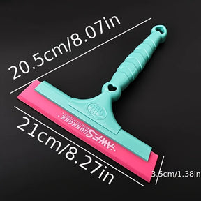 Rodinho de Limpeza e Aplicação — Borracha Rosa 20cm Macia