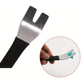 Ferramenta de Metal Curva para Remoção de Grampos e Forração de Porta