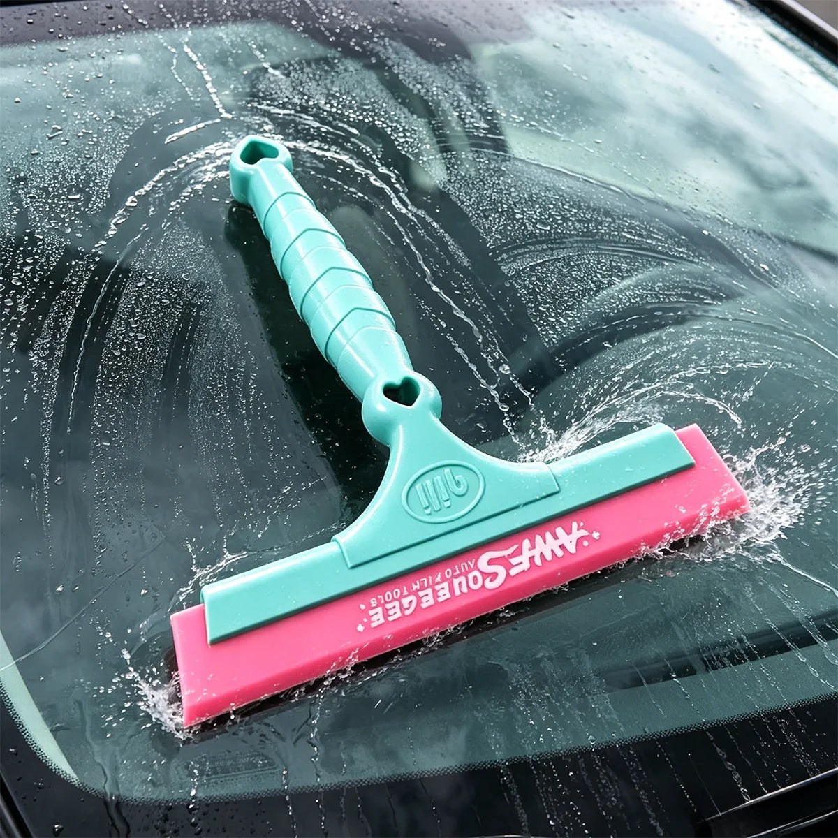 Rodinho de Limpeza e Aplicação — Borracha Rosa 20cm Macia