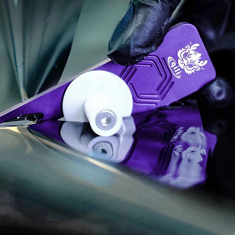 Cortador Guia Multifuncional com Lâmina Segura — Roxo ou Azul | Kit com 10 Lâminas de Reposição