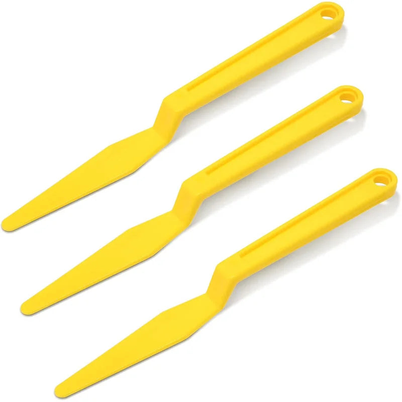 Kit Espátula Afastador de Pestanas e Canaletas Amarela — 3 ou 5 Peças