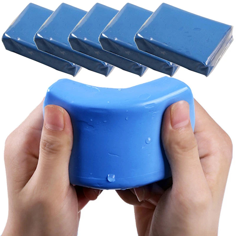 Massa de Argila (Clay Bar) 100g para Descontaminação de Pintura — Branco ou Azul