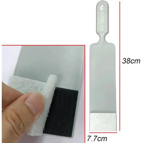 Espátula Prancha 38cm Com Velcro + Fibra Limpeza Vidro