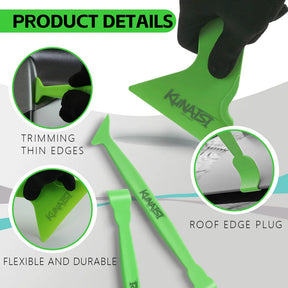 Kit Completo Kunaisi 18 Peças — Rodos, Luvas, Estilete e Acessórios para PPF e Window Film