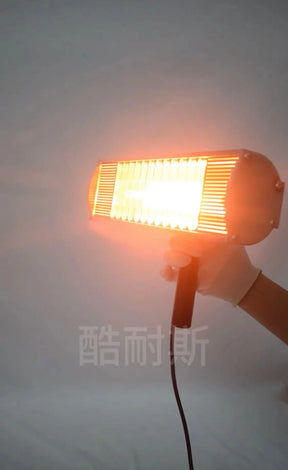 Lâmpada de Teste Infravermelho 1000W — Demonstração de Bloqueio de Calor em Películas