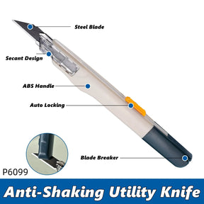 Estilete 9mm Anti-Deslizante para Corte de Vinil e PPF