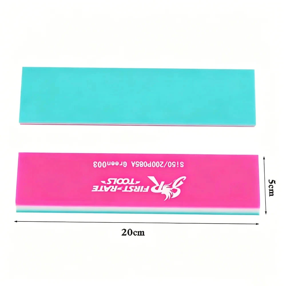 Kit 3 Borrachas STRtools Rosa — Rígida 20cm para Película de Segurança (PS)