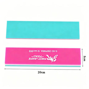 Kit 3 Borrachas STRtools Rosa — Rígida 20cm para Película de Segurança (PS)