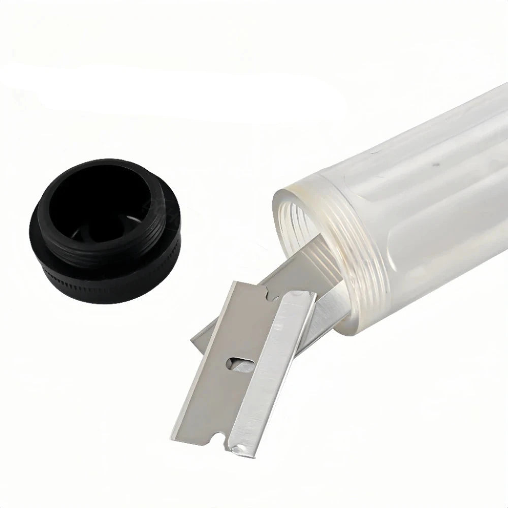 Raspador Lâmina Cabo Longo 30cm Metal + Kits De Lâminas