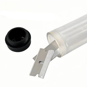 Raspador Lâmina Cabo Longo 30cm Metal + Kits De Lâminas