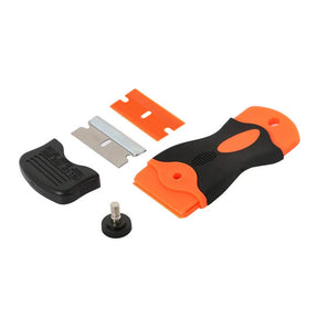Raspador Ratinho Laranja com Capa de Proteção — 1 Lâmina ou Cx de Lâminas