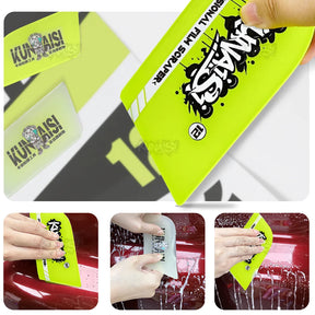 Kit Completo Kunaisi 18 Peças — Rodos, Luvas, Estilete e Acessórios para PPF e Window Film