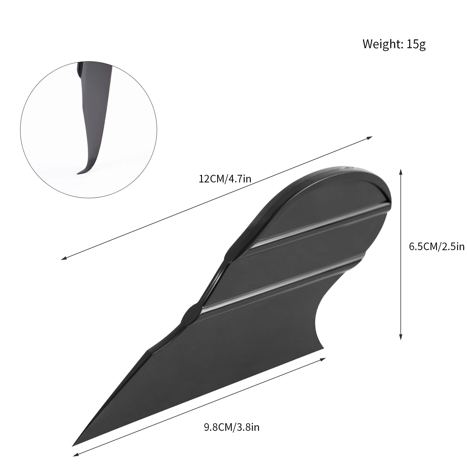 Kit 3 Espátulas de Canto de Bico 3 Níveis de Dureza