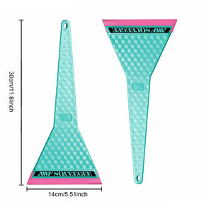 Espátula Longa 30cm Rosa — Ponta de Borracha 12cm para Aplicação em Para-brisa e Vigia Traseiro