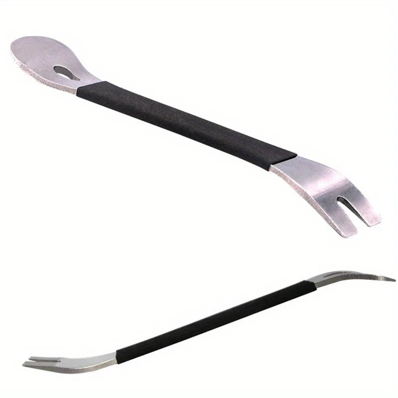 Ferramenta de Metal Curva para Remoção de Grampos e Forração de Porta