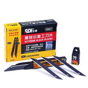 Caixa com 100 Lâminas SDI Black 9mm — Ângulo 30°