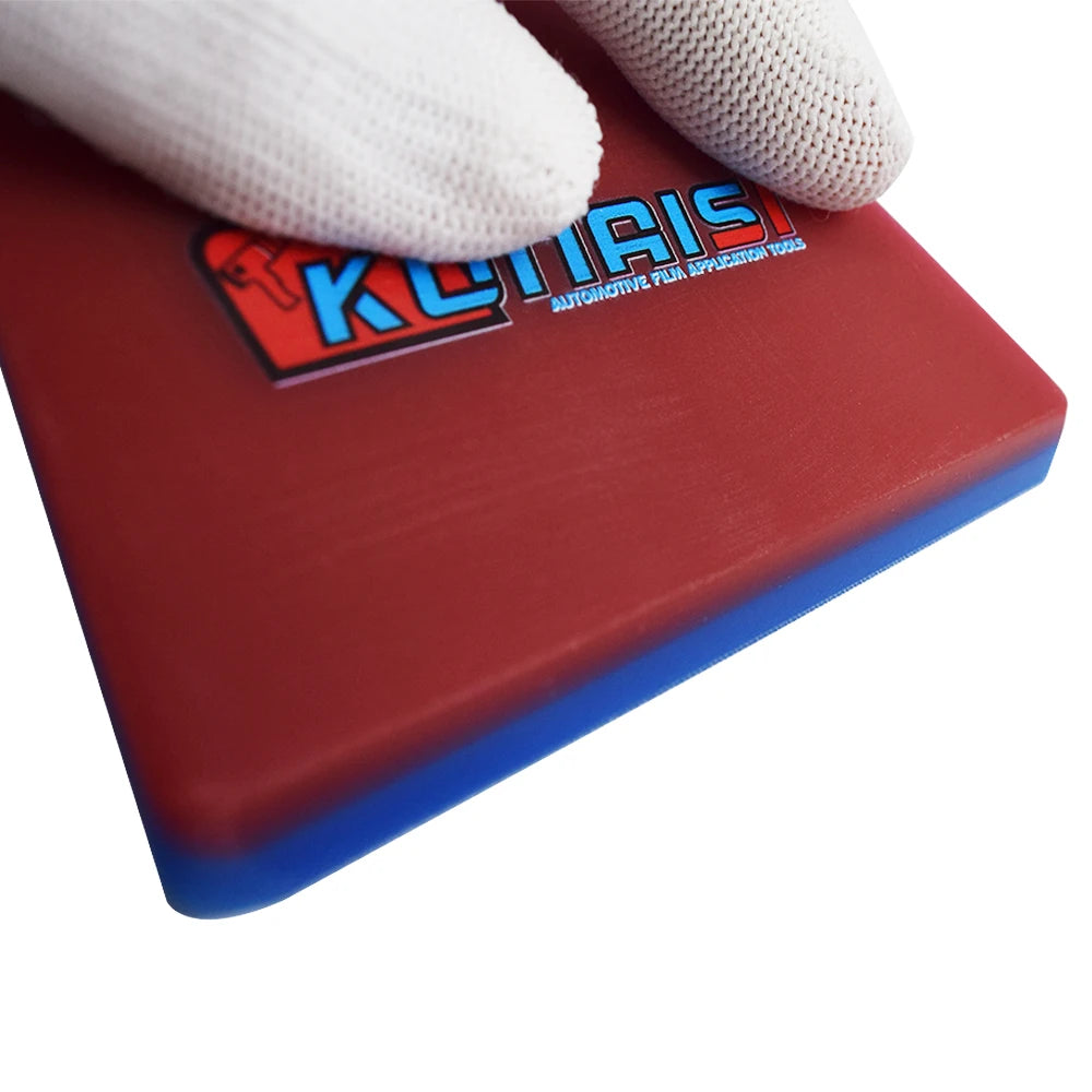 Borracha Dupla Camada Kunaisi 10x7cm — Tendão Bovino TPU | Vermelha 75° ou Azul 70°