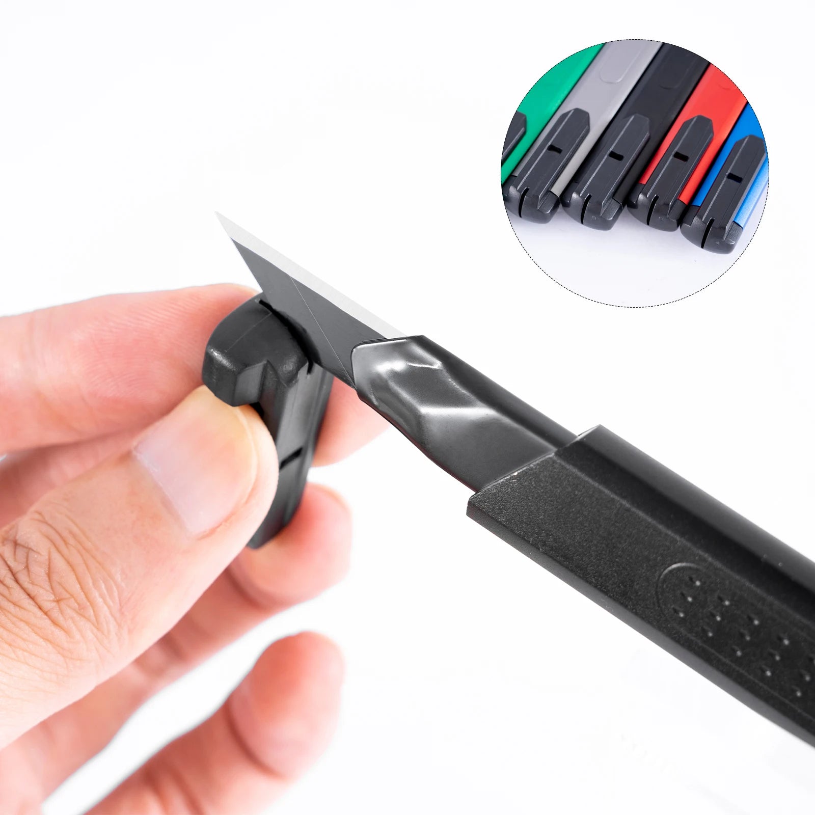 Estilete 9mm em Alumínio  — Verde ou Preto