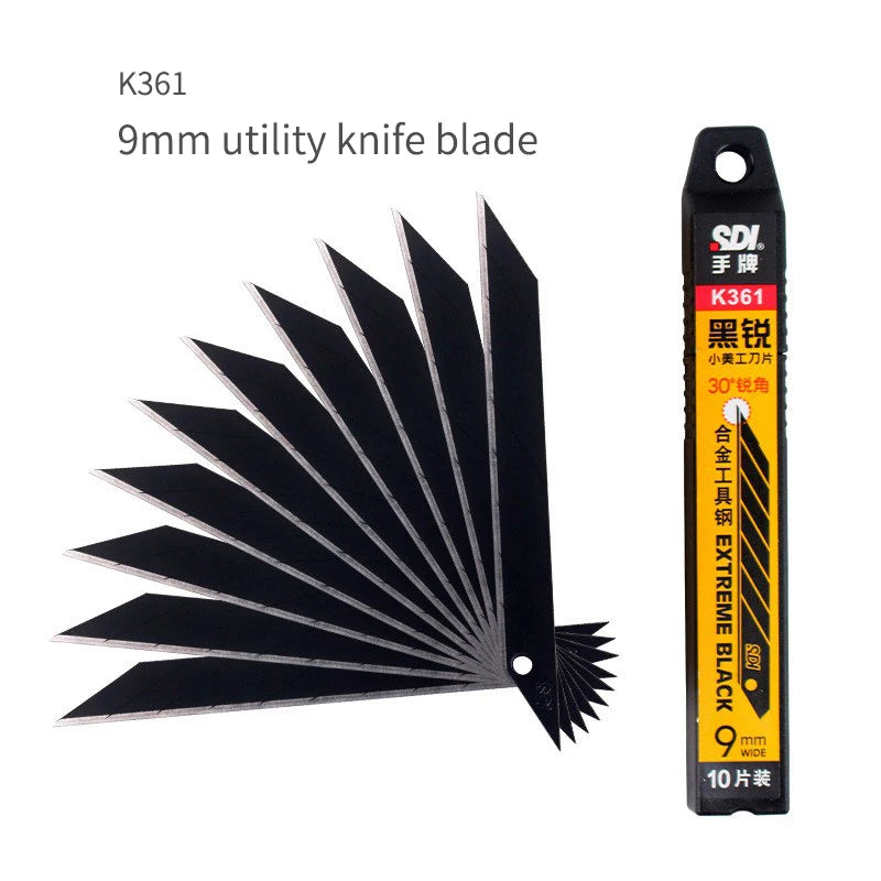 Caixa com 100 Lâminas SDI Black 9mm — Ângulo 30°