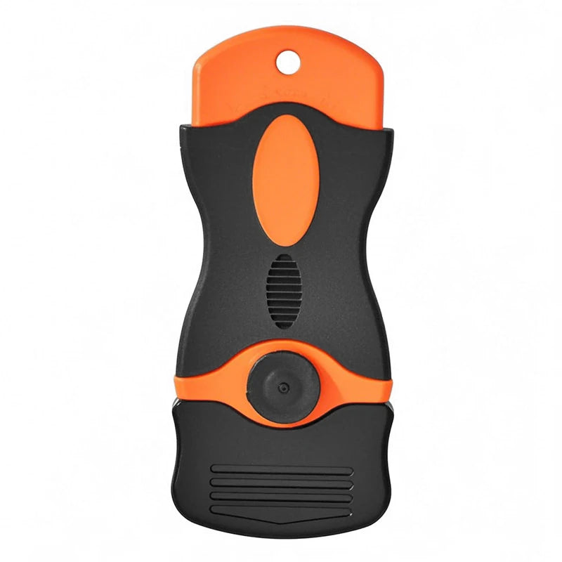 Raspador Ratinho Laranja com Capa de Proteção — 1 Lâmina ou Cx de Lâminas