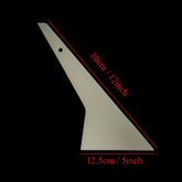 Espátula Batedor Cabo Longo Branca — 30x12,5cm ou 26x11cm | Kit com 2 Tamanhos