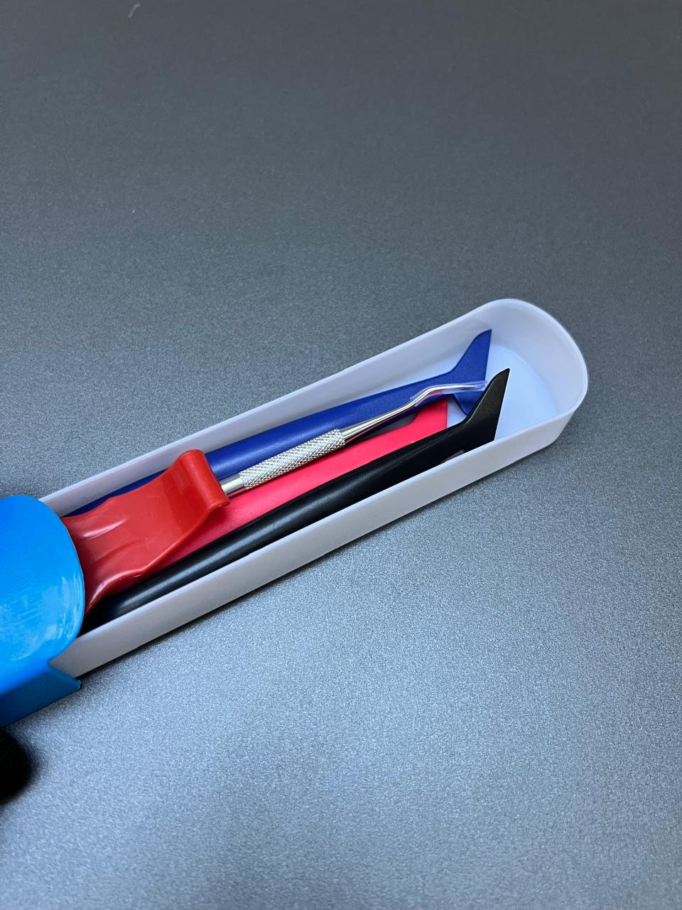 Kit 5 Espátulas Acabamento Profissional   Precisão em Envelopamento