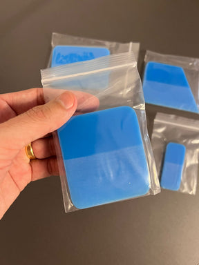 Kit 5 BORRACHAS para Instalação de PPF (opção Azul ou Rosa)