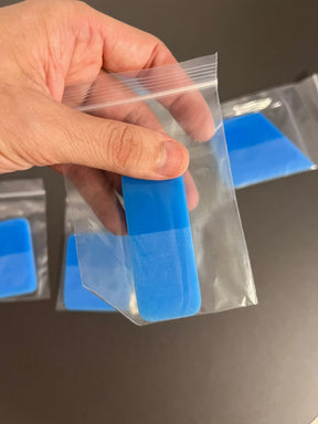 Kit 5 BORRACHAS para Instalação de PPF (opção Azul ou Rosa)