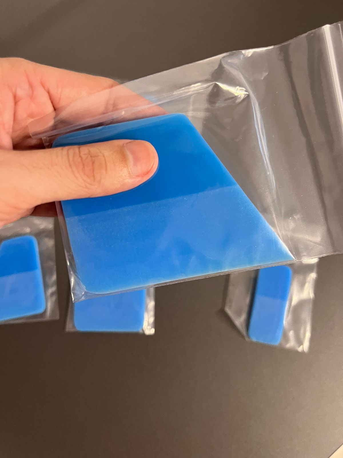 Kit 5 BORRACHAS para Instalação de PPF (opção Azul ou Rosa)