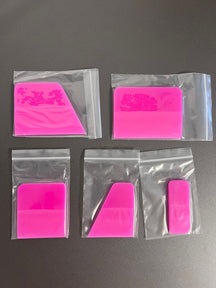 Kit 5 BORRACHAS para Instalação de PPF (opção Azul ou Rosa)